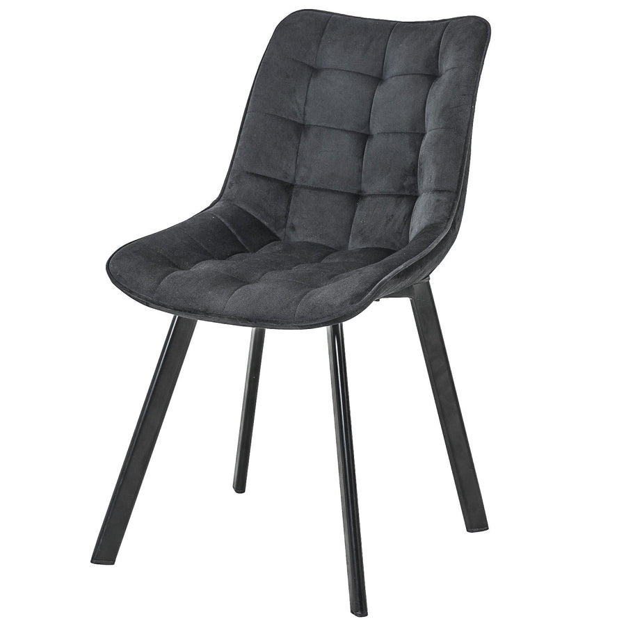 Stuhl – Moderner Samtstuhl mit eleganter Steppung