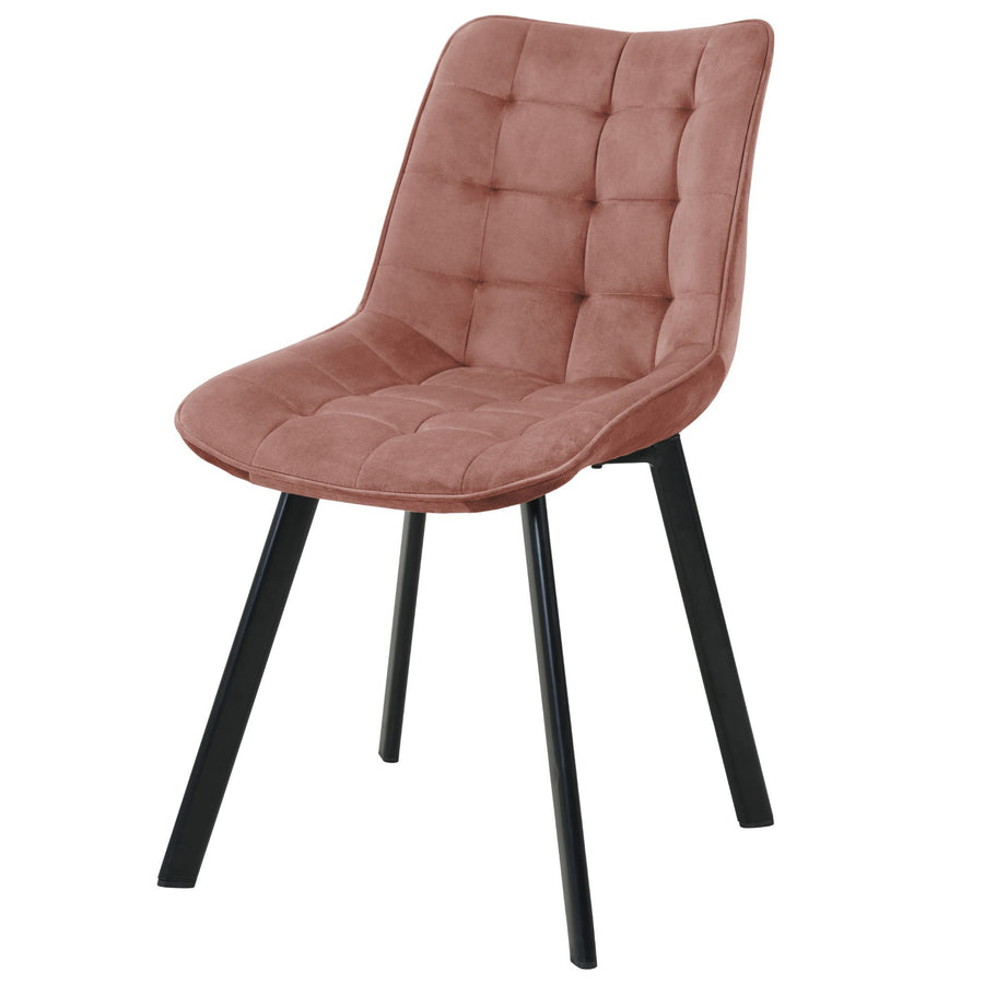 Stuhl – Moderner Samtstuhl mit eleganter Steppung