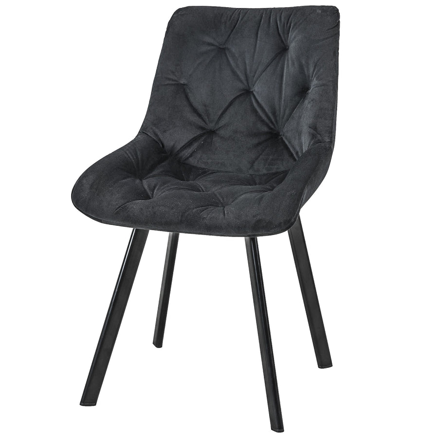 Stuhl – Eleganter Samtstuhl im Glamou Stil