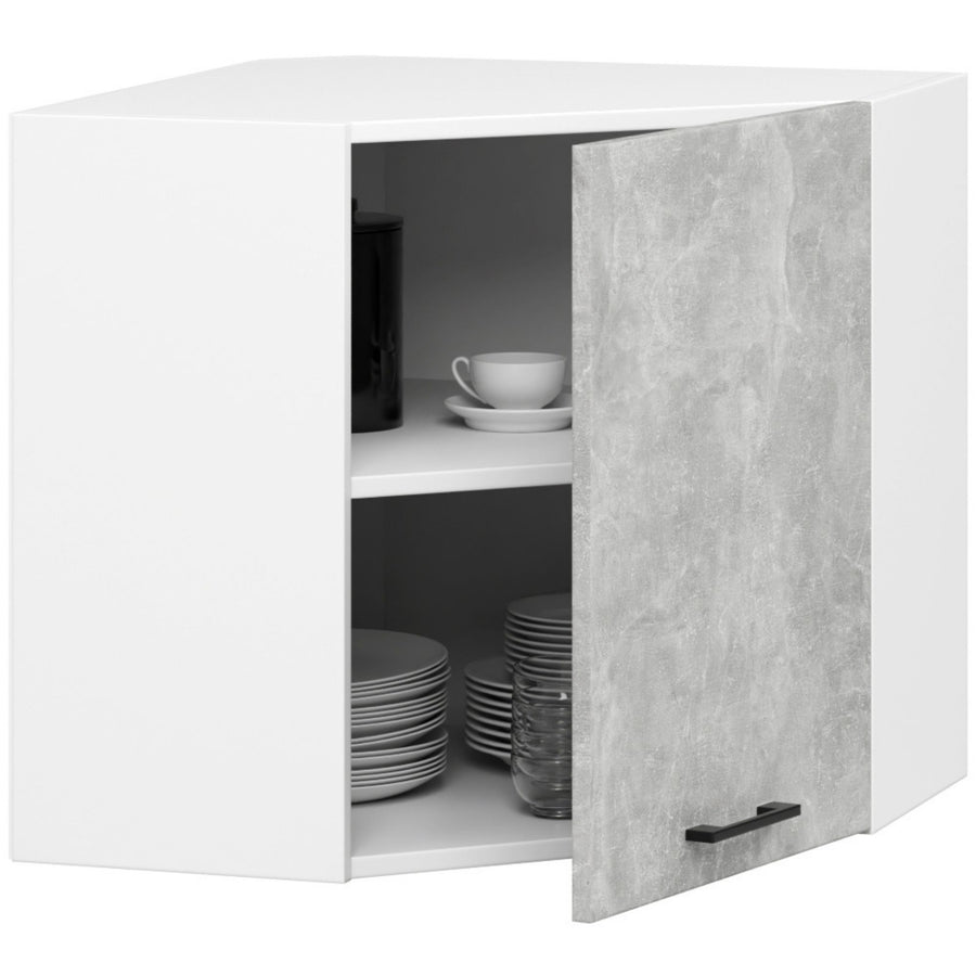 Eckhängeschrank – OLIWIA – W60/60, minimalistisches Design, maximaler Nutzen