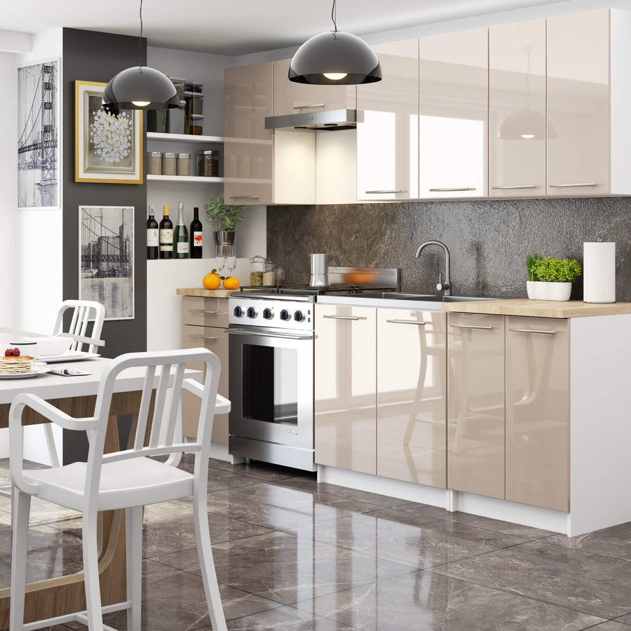 Hängeschrank – OLIWIA – W30, Hochglanz-Optik für ein luxuriöses Küchenambiente