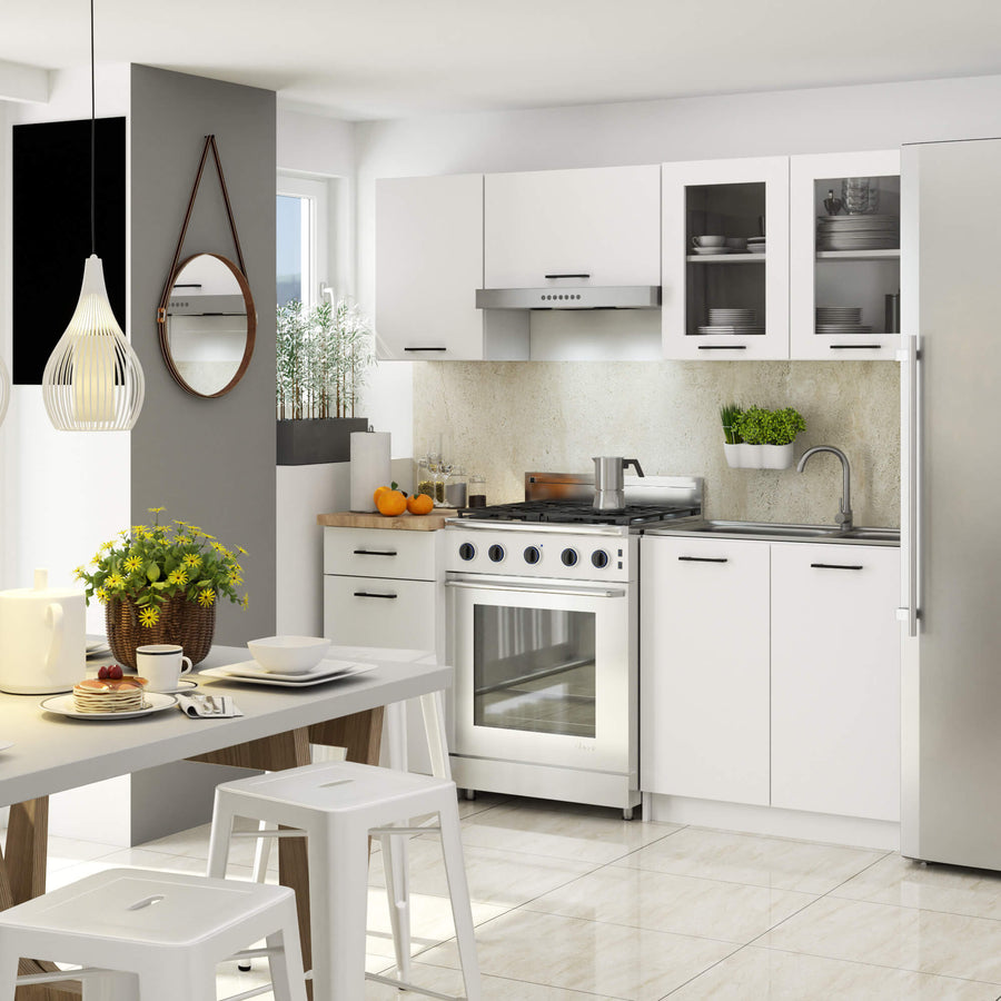 Hängeschrank Vitrine W80 – OLIWIA – Elegante Glasfront für stilvolle Küchenräume