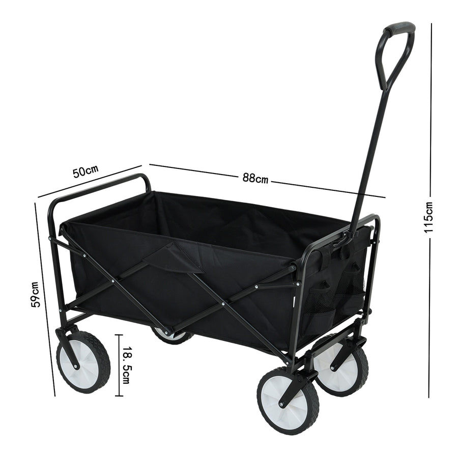 Bollerwagen – TYRS – Klappbarer Strandwagen mit großem Stauraum und hoher Belastbarkeit