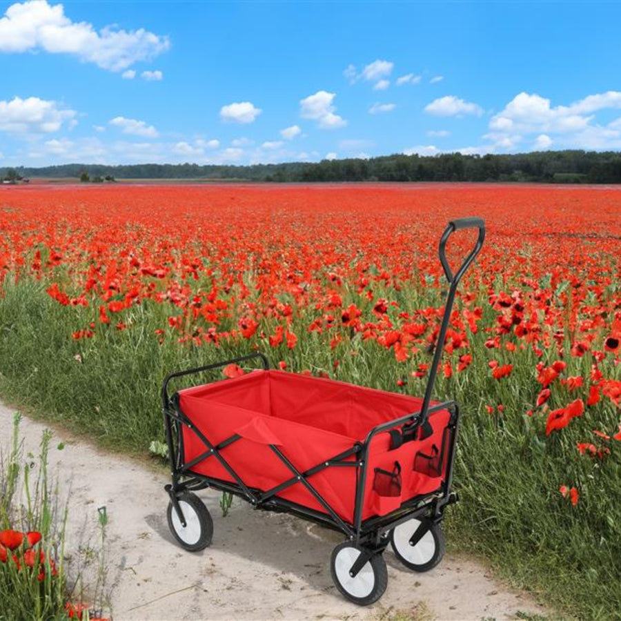 Bollerwagen – TYRS – Klappbarer Strandwagen mit großem Stauraum und hoher Belastbarkeit