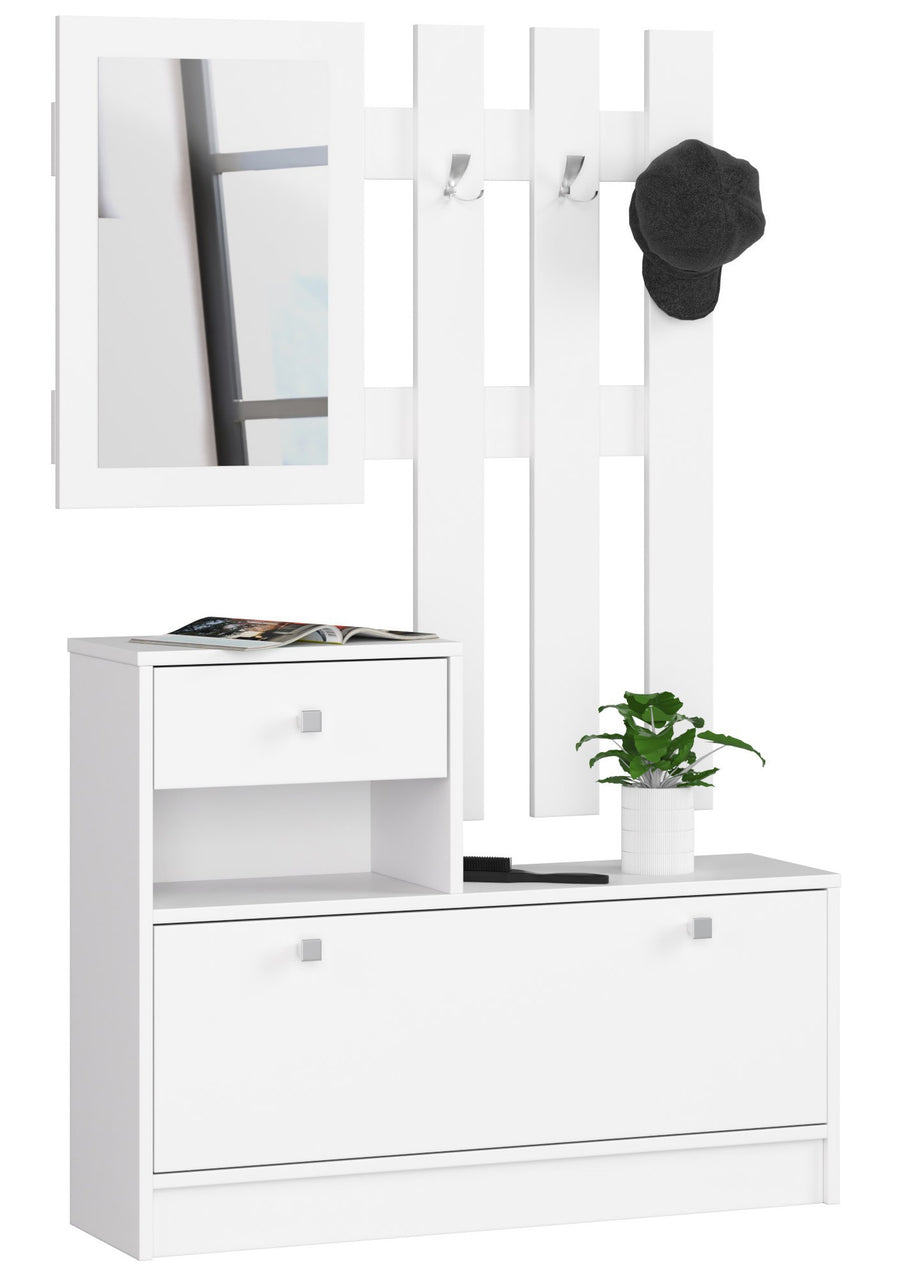 Garderobenmöbel – Praktische Lösung mit Spiegel und Schuhschrank