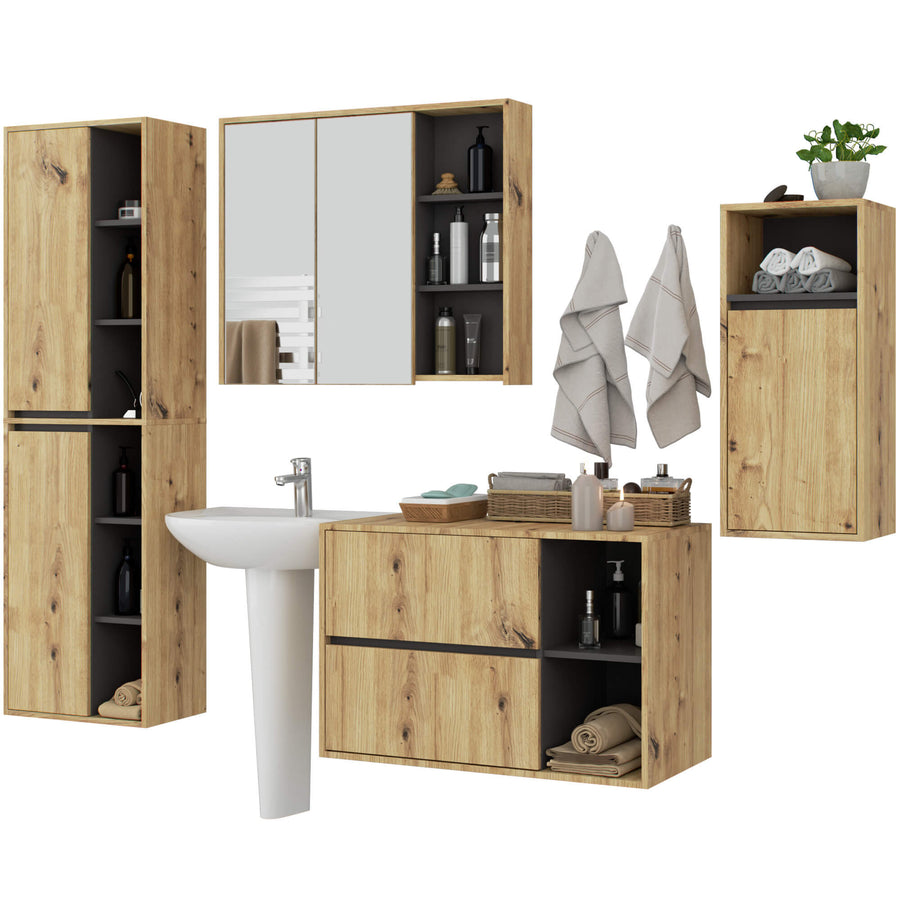 Badezimmer Set – VAMI – Stilvolle Komplettlösung mit viel Stauraum