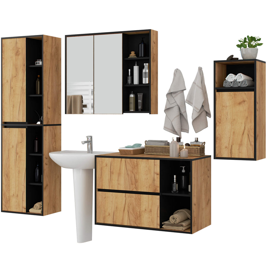 Badezimmer Set – VAMI – Stilvolle Komplettlösung mit viel Stauraum