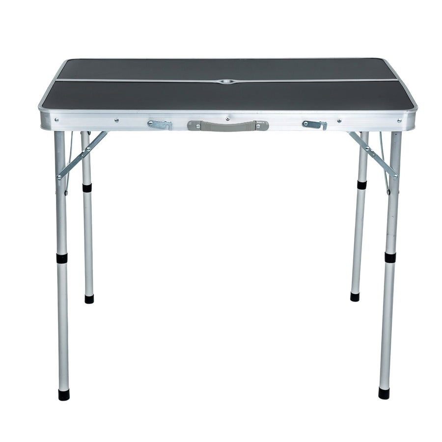 Campingmöbel Set – ROI – Klappbarer Campingtisch mit 2 Sitzbänken für Outdoor und Reisen