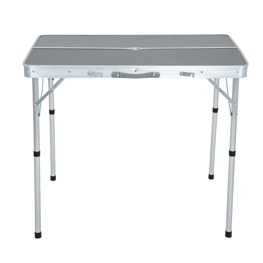 Campingmöbel Set – ROI – Klappbarer Campingtisch mit 2 Sitzbänken für Outdoor und Reisen