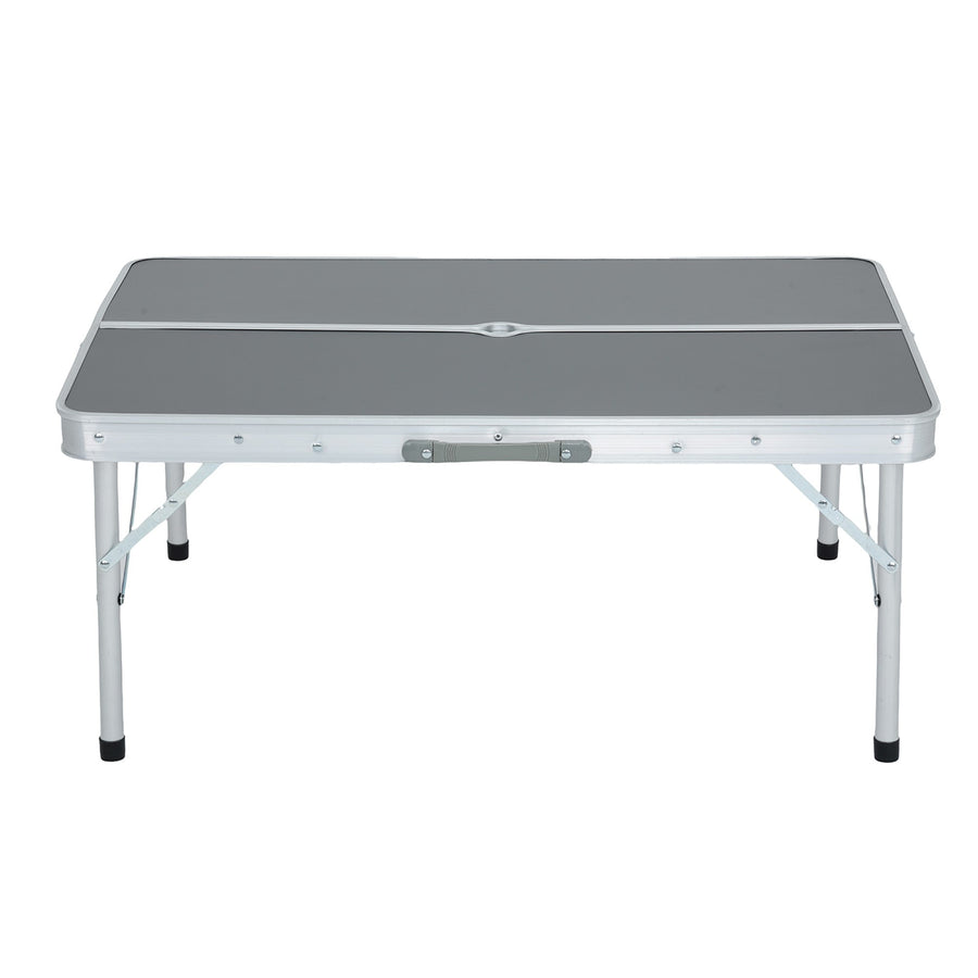 Campingmöbel Set – ROI – Klappbarer Campingtisch mit 2 Sitzbänken für Outdoor und Reisen